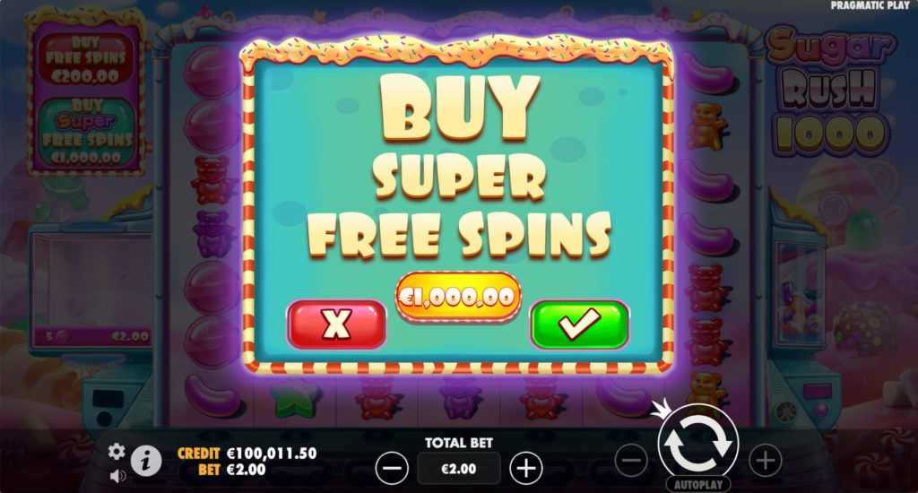 Покупка Free Spins